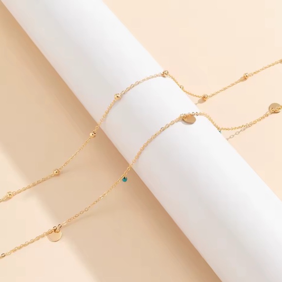 Gold Layered Waist Chain with Charms